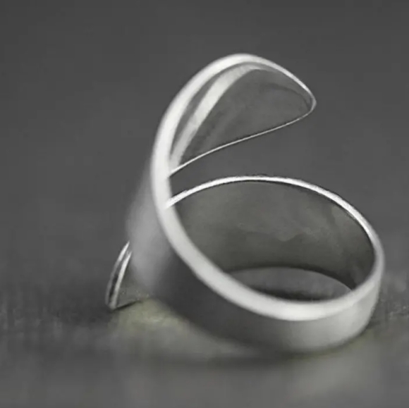 5/25 Brand New, adjustable silver 1pc Vintage Tree Of Life Split wrap Ring - Picture 5 of 6